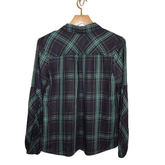 CAbi Size Medium Big Sur Plaid Button Down Top Style #3769 - Picture 11 of 11